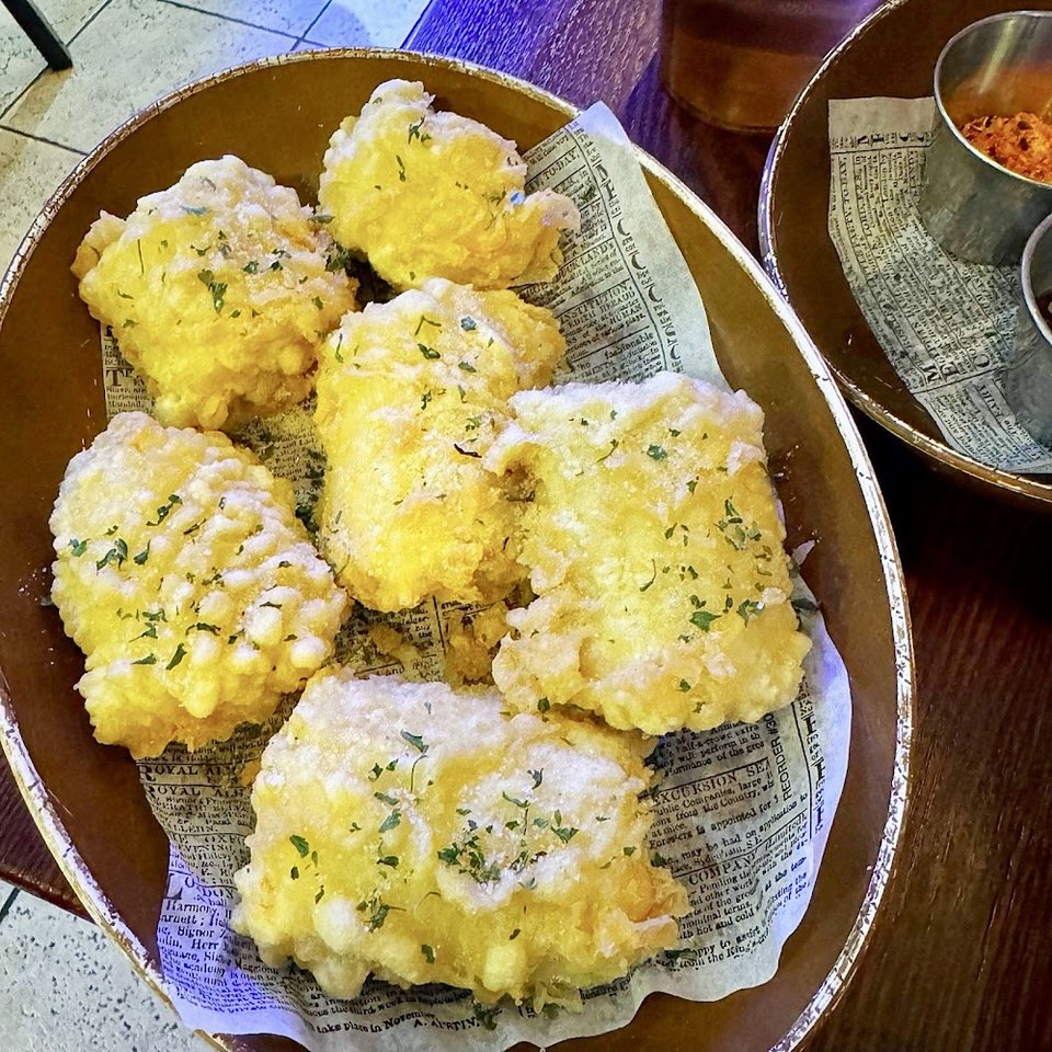 White Corn Tempura with Truffle